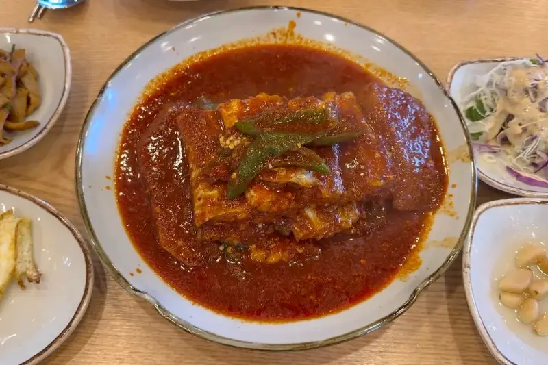 갈치조림 항공샷