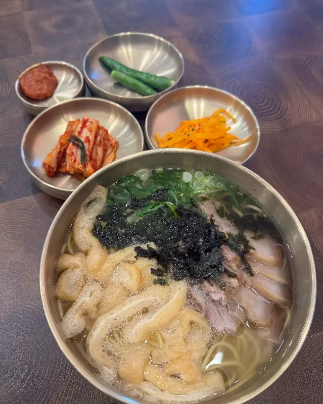 고기국수 디테일 샷