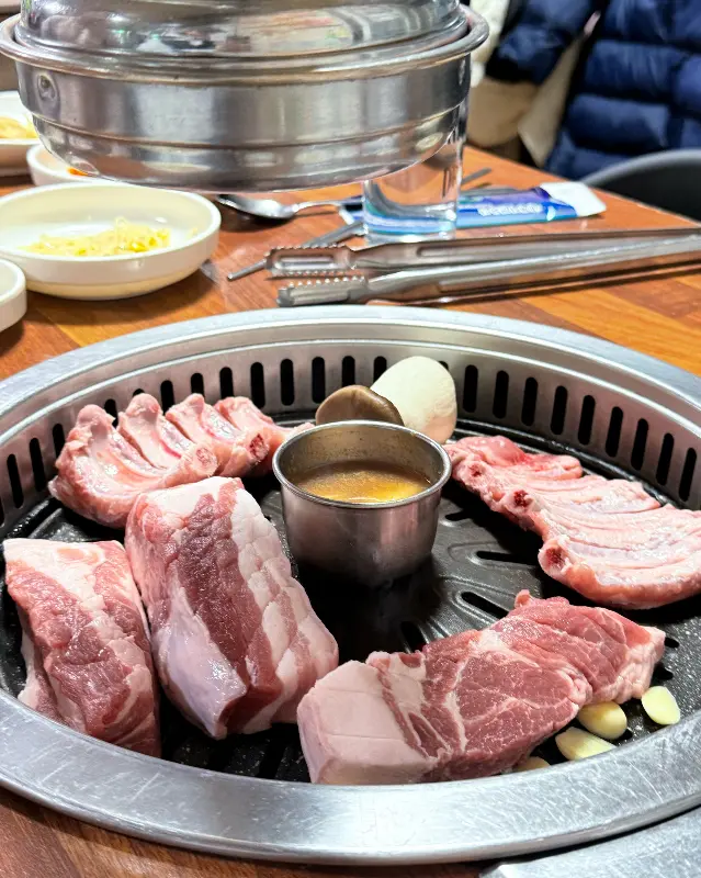 탐라우돈 정육식당의 흑돼지 오겹살