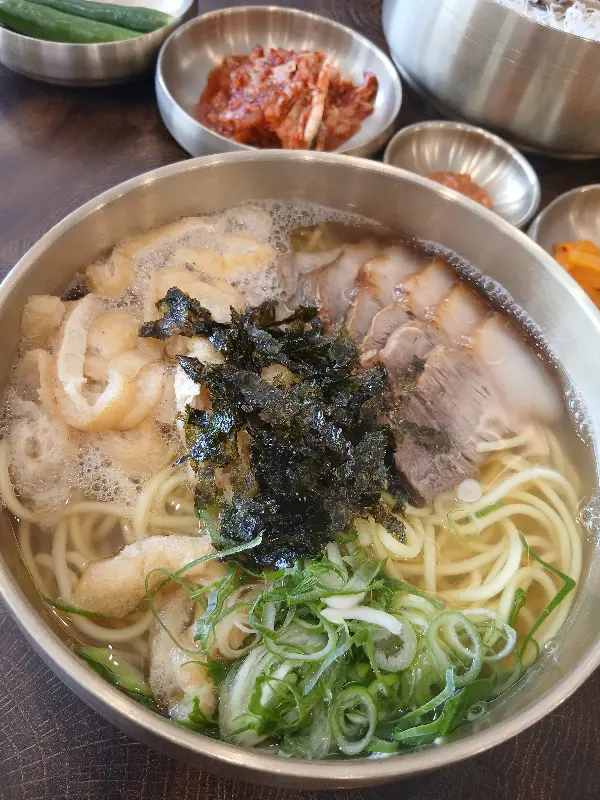 고기국수 클로즈업