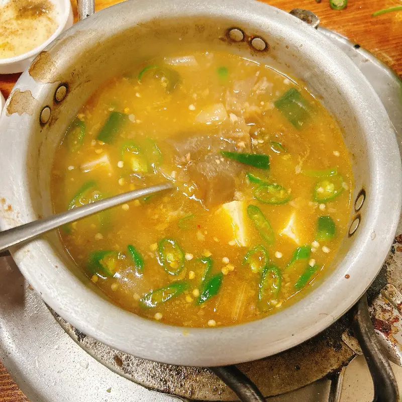 차돌박이 근접샷