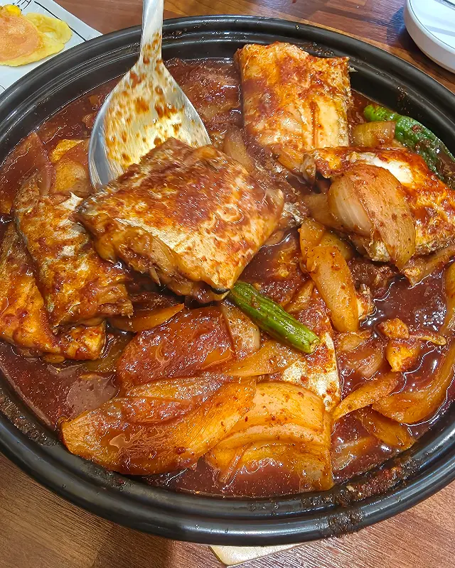 갈치조림 확대샷