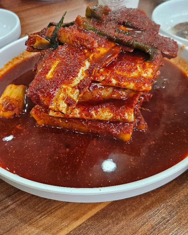 갈치조림 확대샷