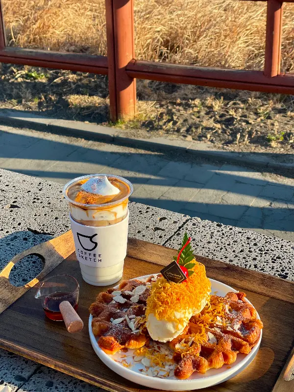 스케치브라운과 한라봉 케이크