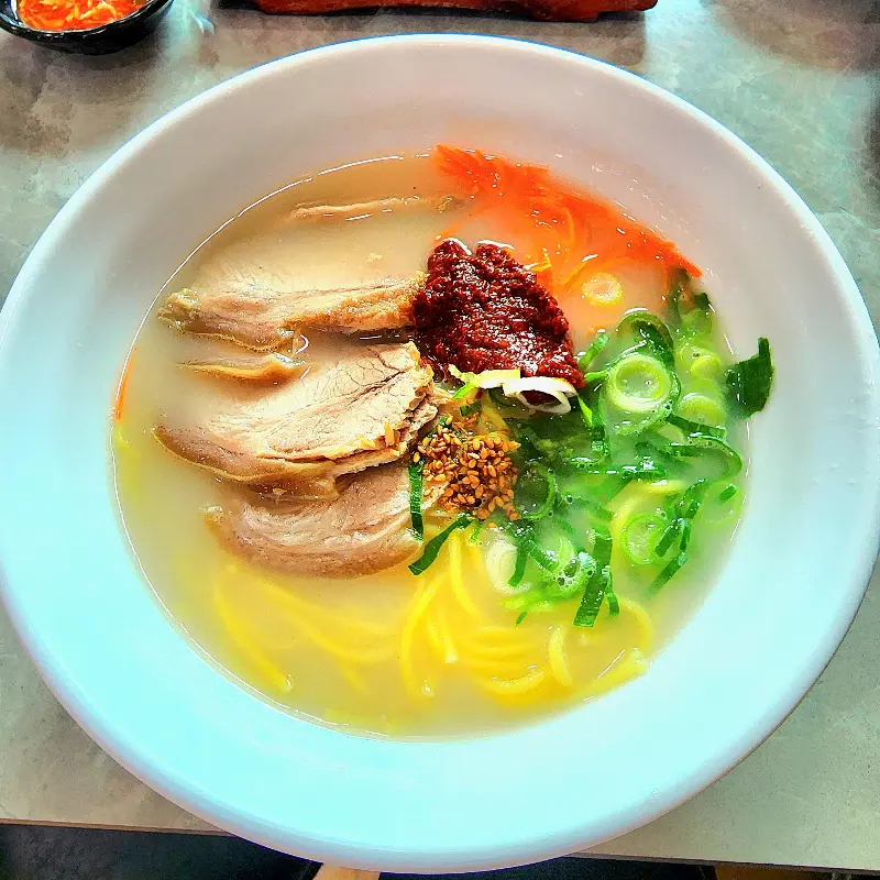 고기국수 근접샷