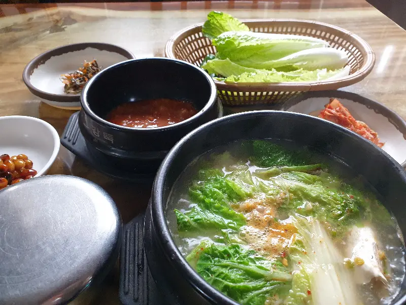 쌈 채소와 강된장