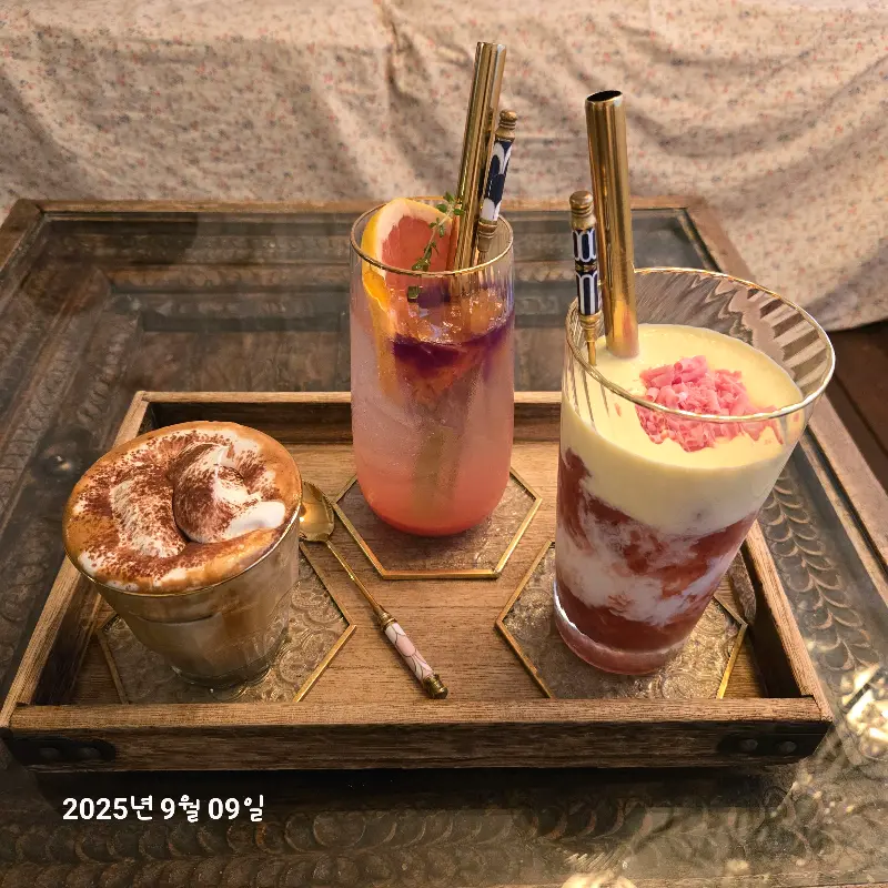 다양한 음료 메뉴