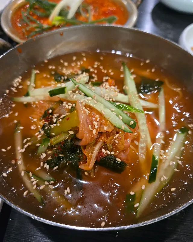 시원한 김치말이 국수