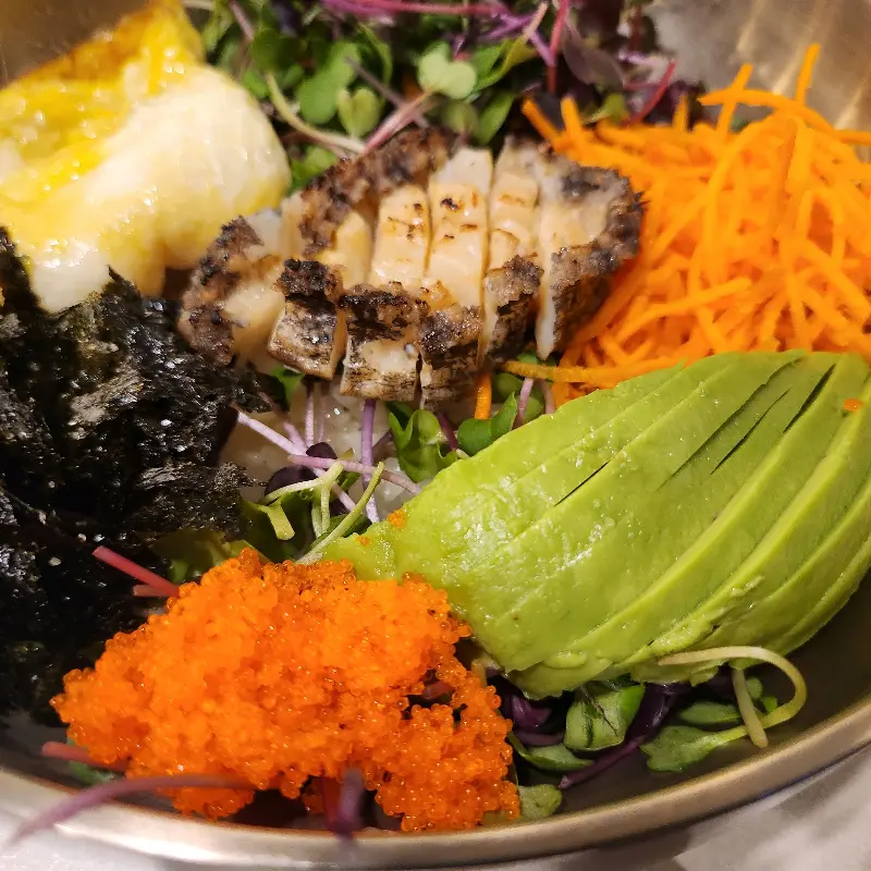 아보카도 전복 비빔밥