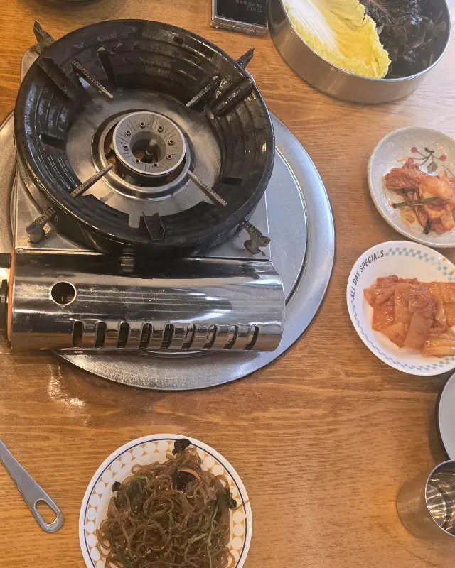 태백산 테이블 세팅