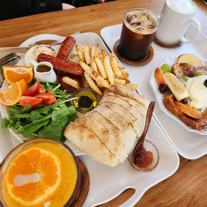 제주에인브런치와 청귤주스