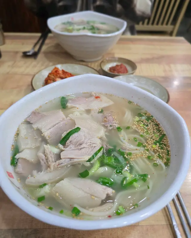 고기국수 한 상 차림