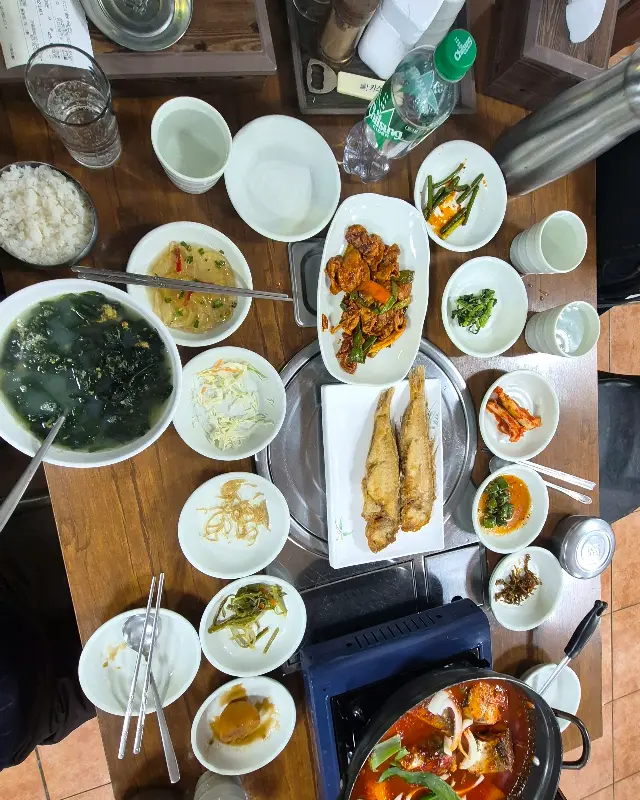 큰일집 한상차림 항공샷