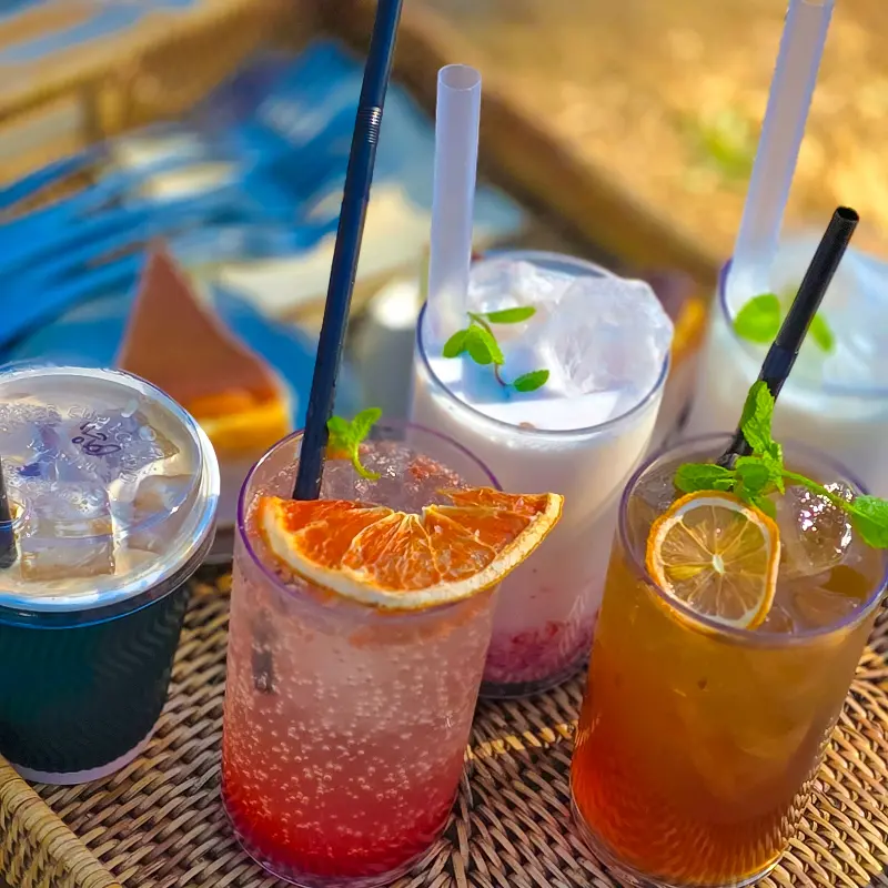 다양한 종류의 음료