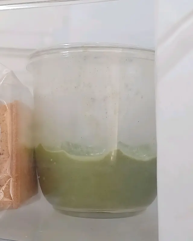 냉장고 속 우무 푸딩