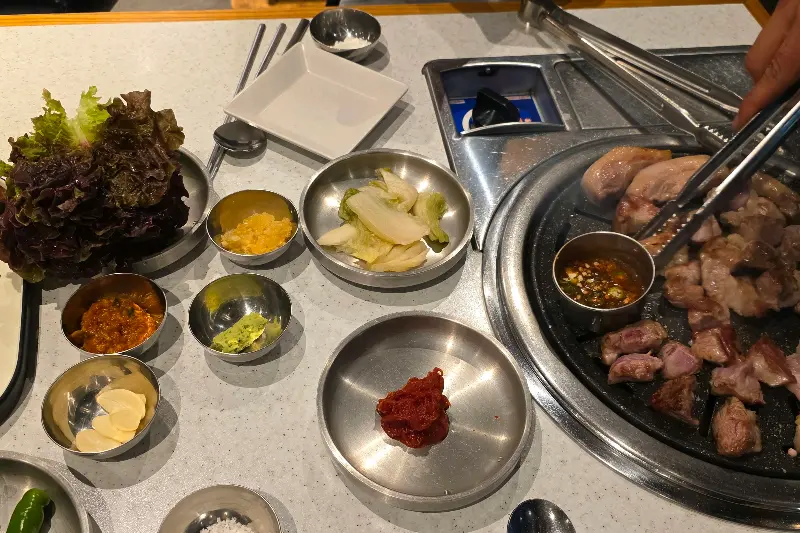 화로위 추가 고기