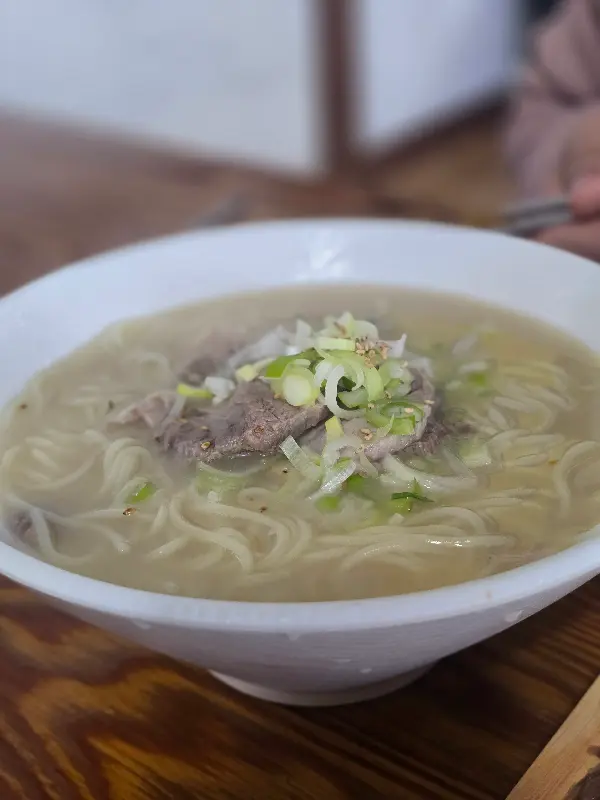 고기국수 근접샷