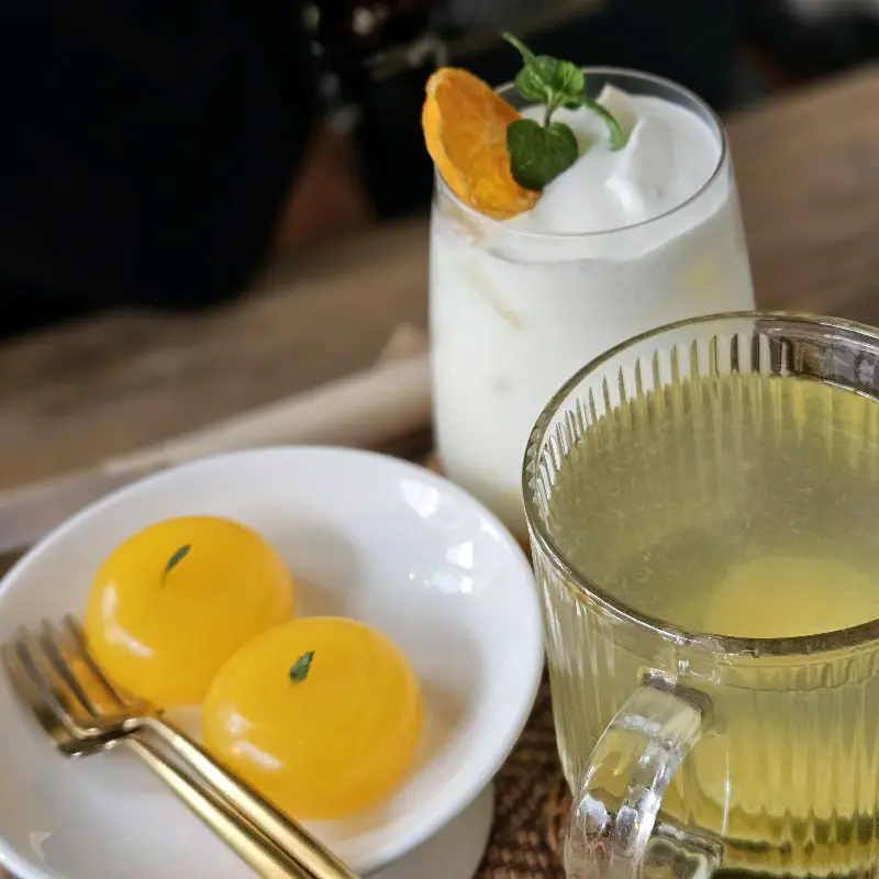 귤양갱과 귤 음료