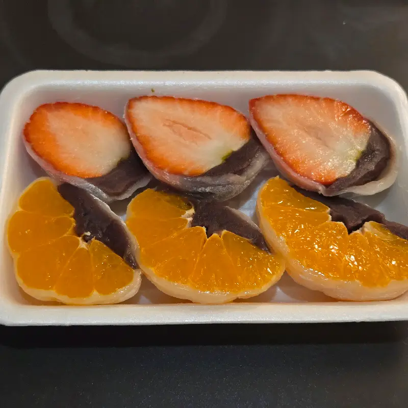 과일 모찌 단면