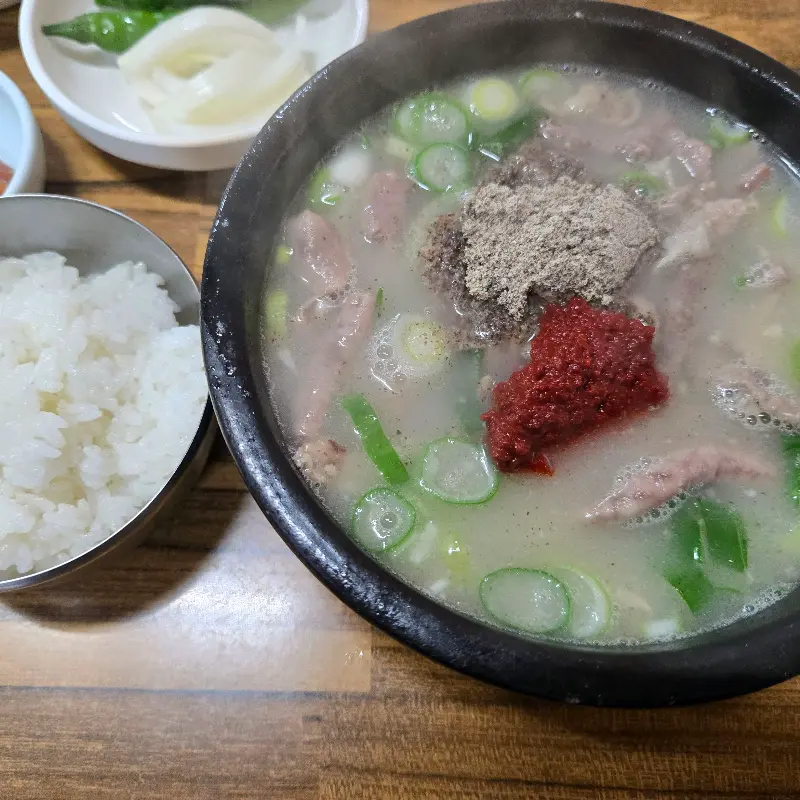 순대국밥과 밥
