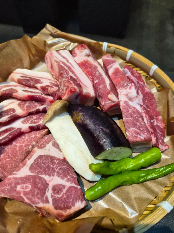 풍로 서귀포 중문점의 흑돼지 세트