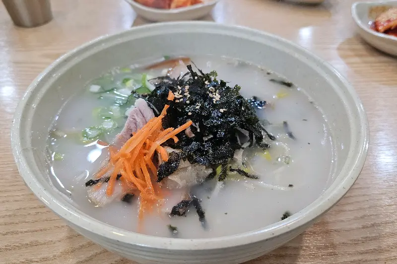 고기국수 클로즈업