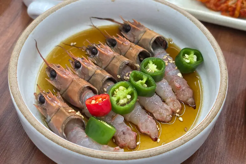 간장 딱새우의 자태