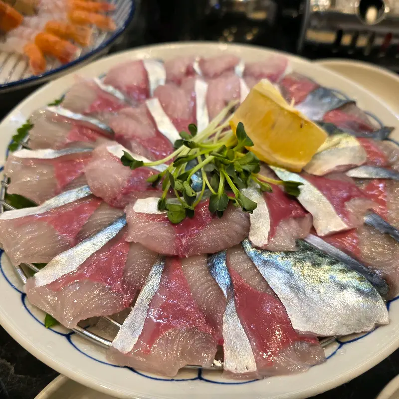 싱싱한 고등어회 클로즈업