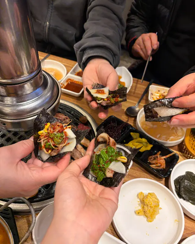 고기와 곁들여 먹으면 꿀맛인 해초쌈