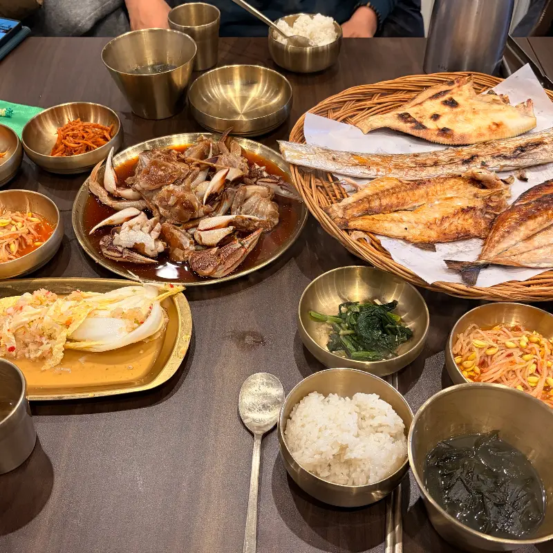 푸짐한 게장 한 상 차림