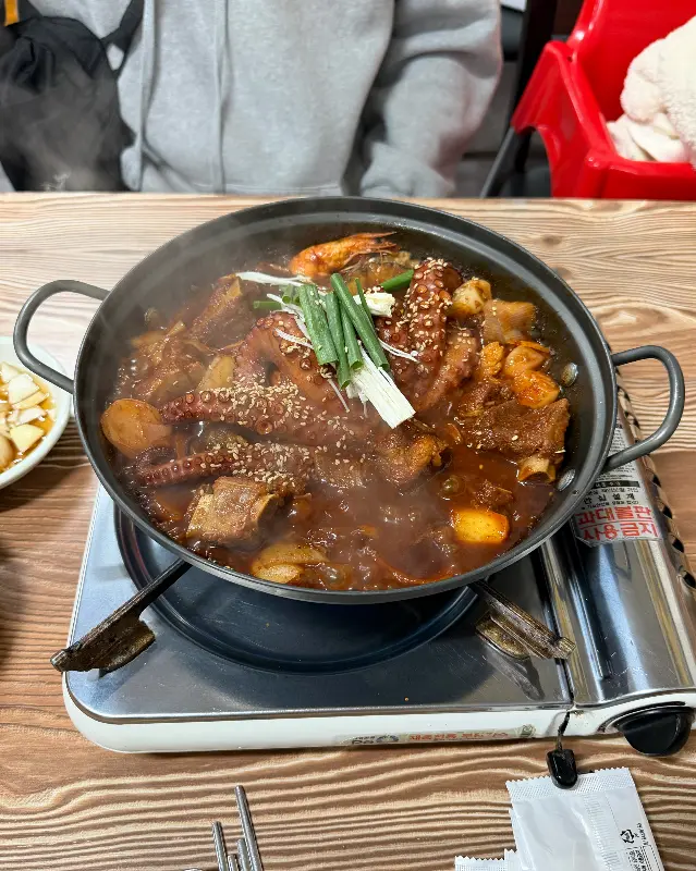 해물갈비찜과 떡사리