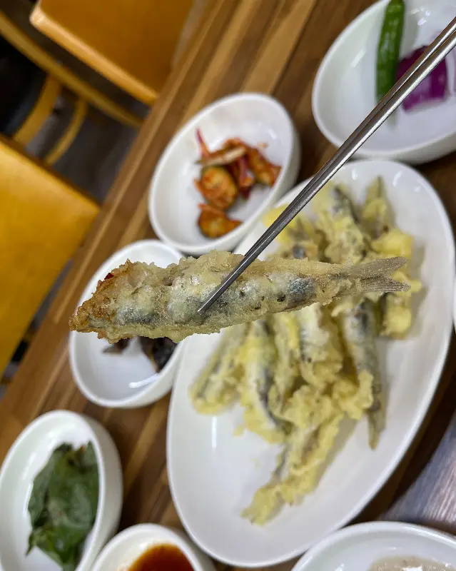 멜튀김 확대 사진