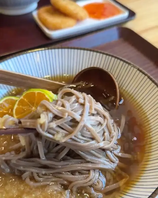 청귤 소바 디테일