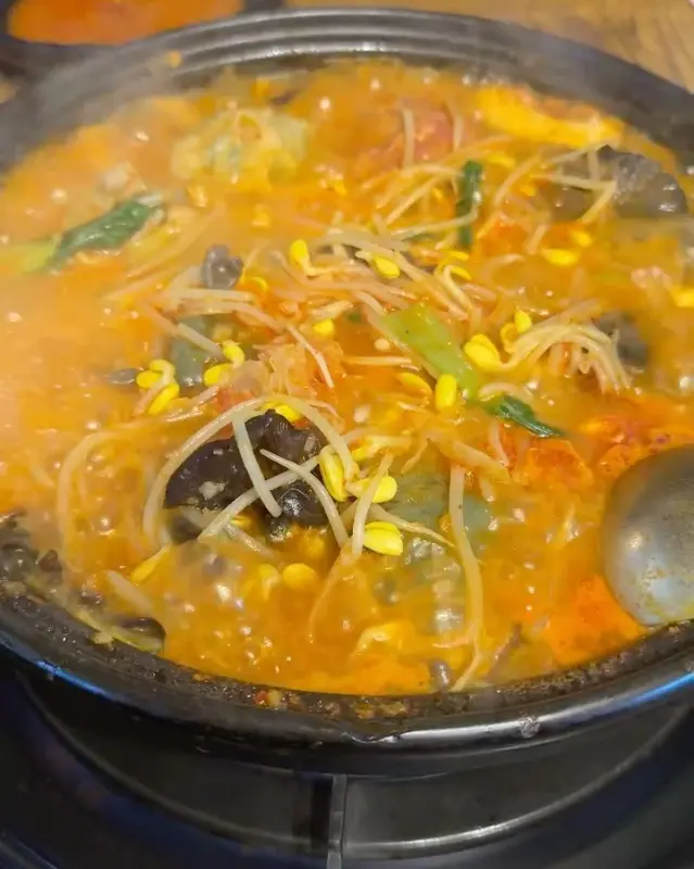 해물 만두 전골