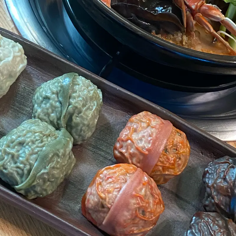 알록달록 예쁜 만두