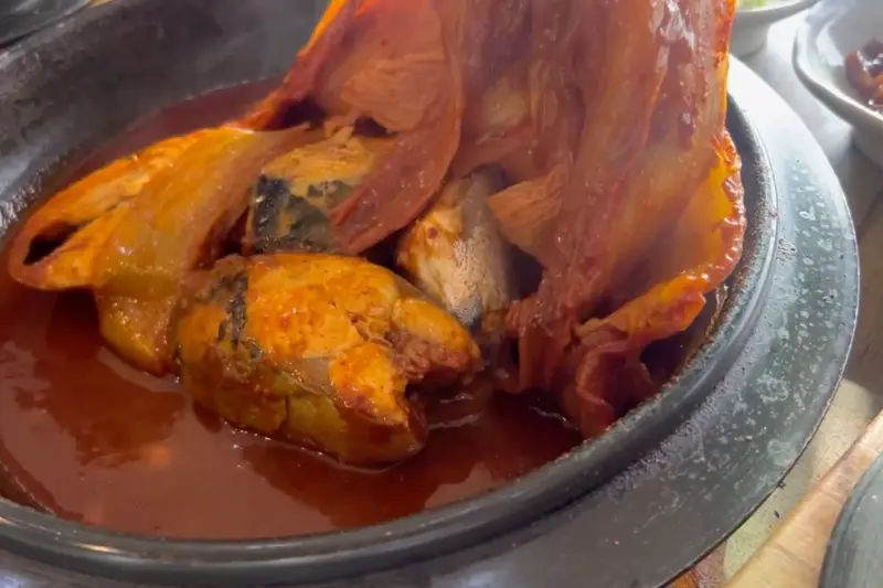 묵은지 고등어 조림