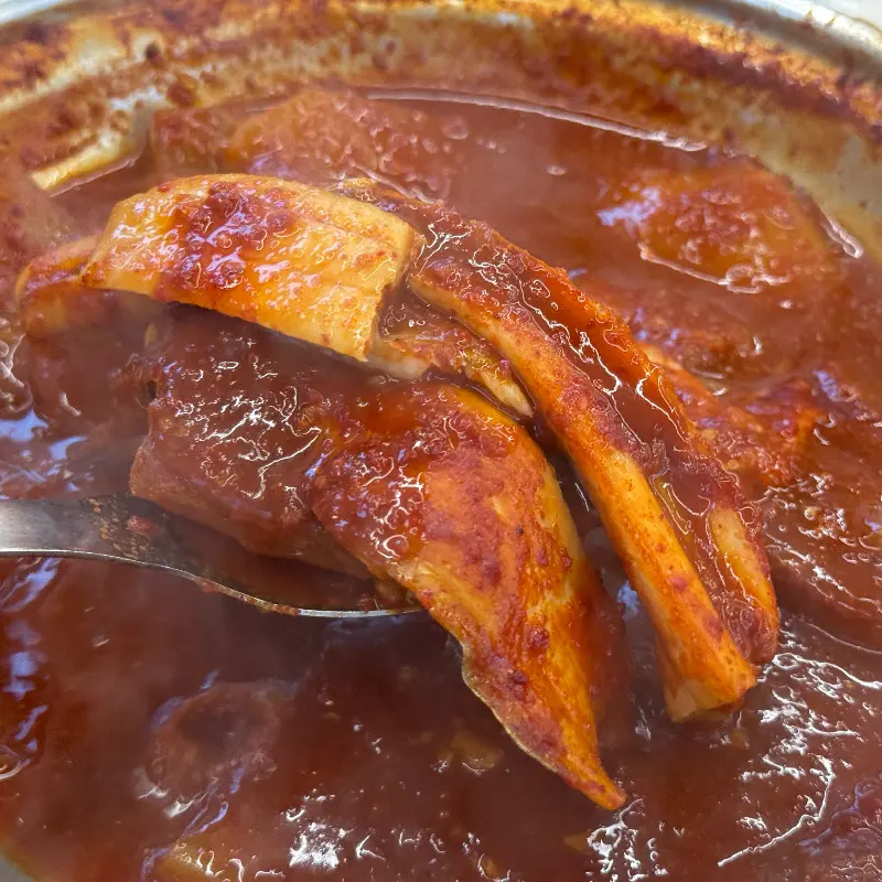 갈치조림 살점 클로즈업