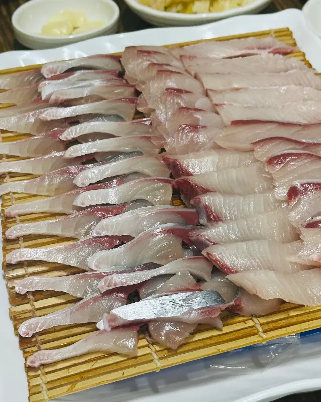 고등어회 디테일 샷
