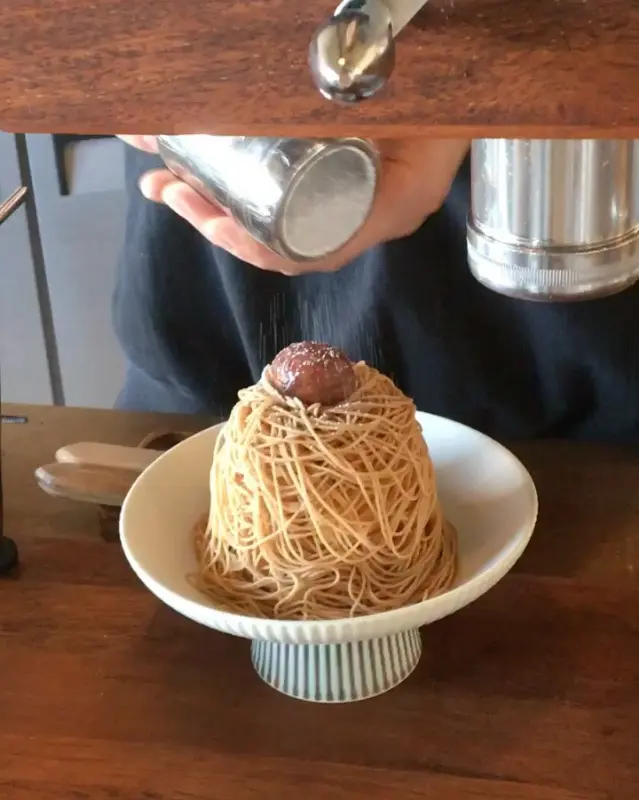 밤 몽블랑 케이크