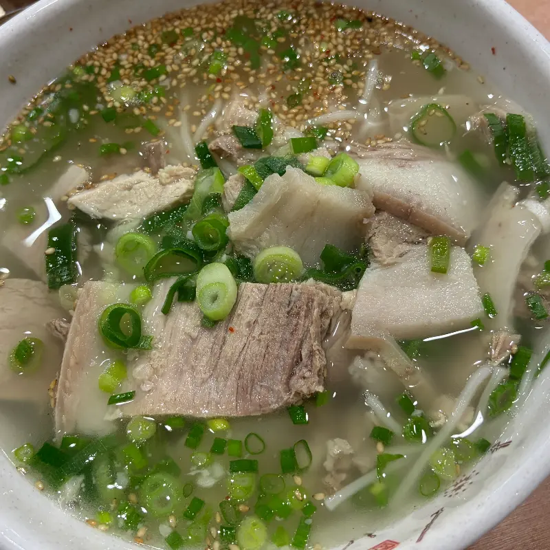 고기국수 비주얼