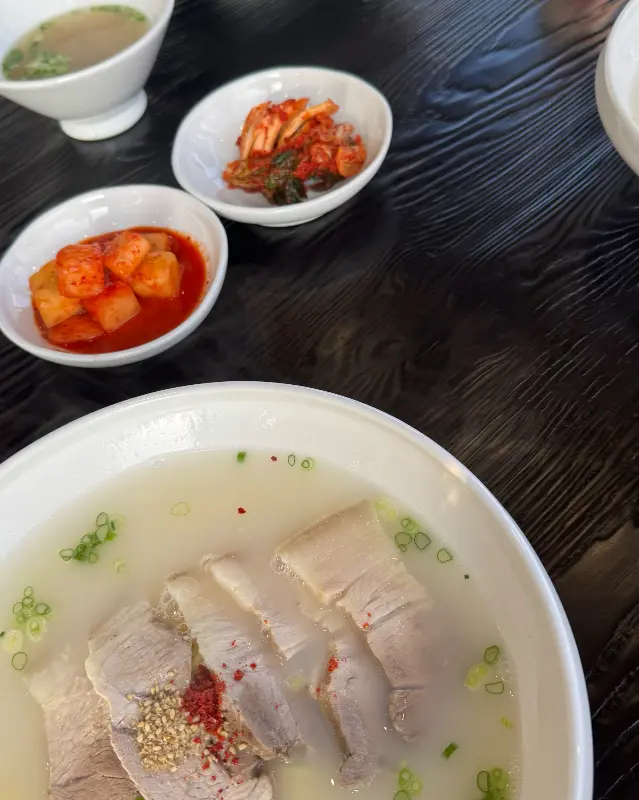 고기국수 근접샷