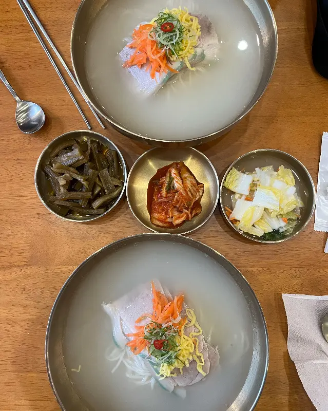 고기국수 근접샷