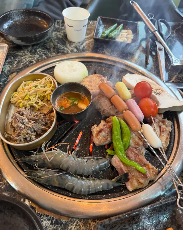 흑돼지 한 상 차림