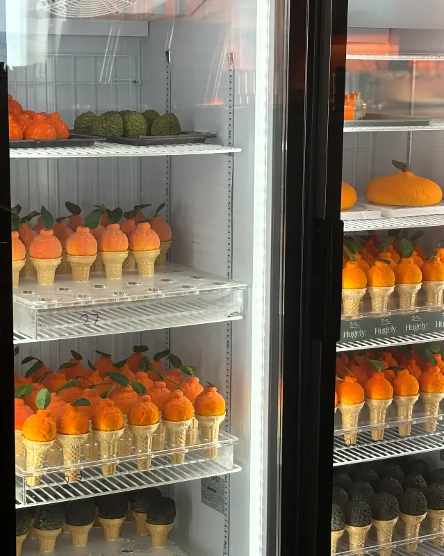 쇼케이스 안의 젤라또