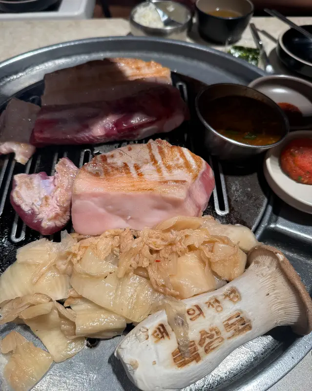 숙성도 본점의 고기