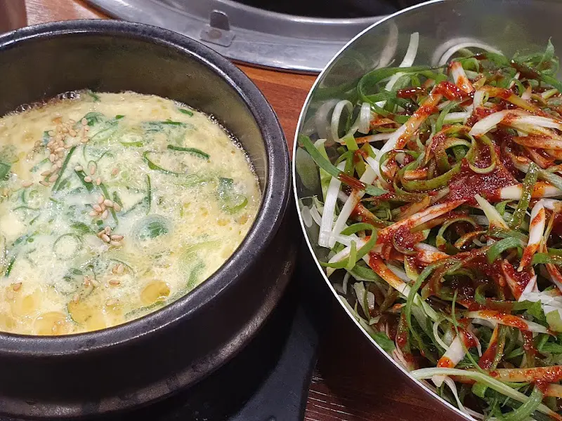 계란찜과 파절임