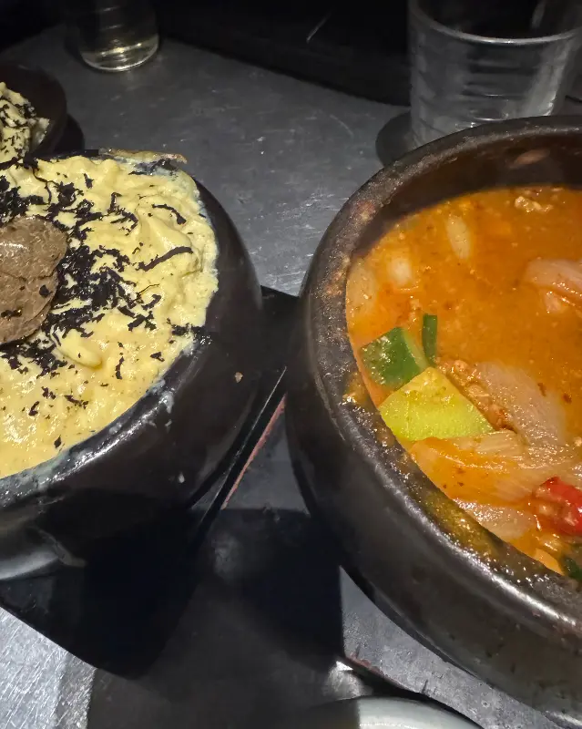 몽탄의 된장찌개와 계란찜