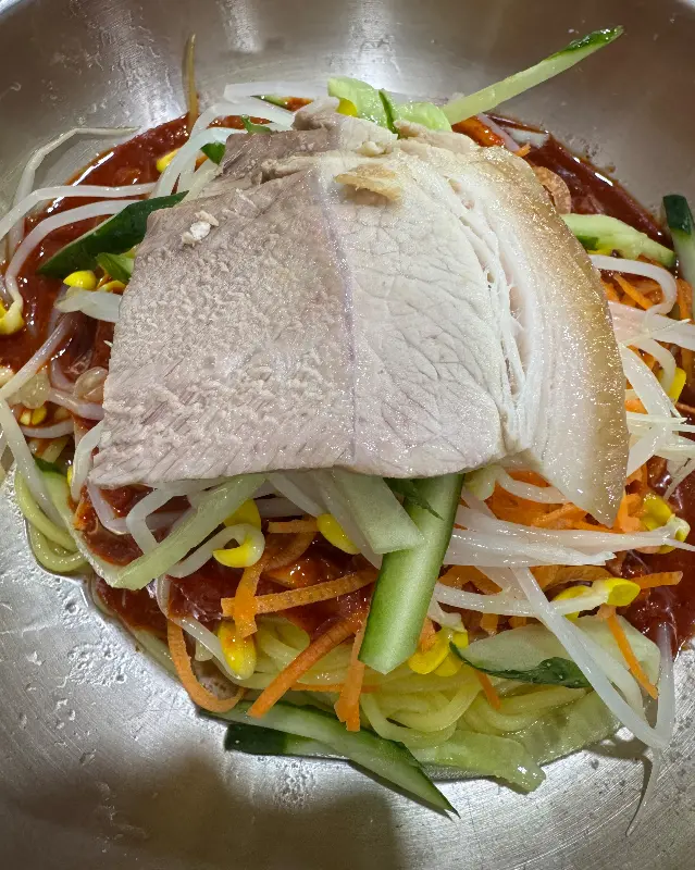 비빔국수 비주얼