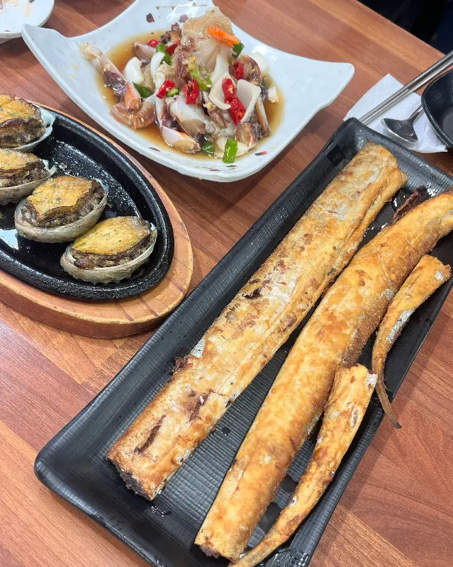 갈치구이와 전복구이