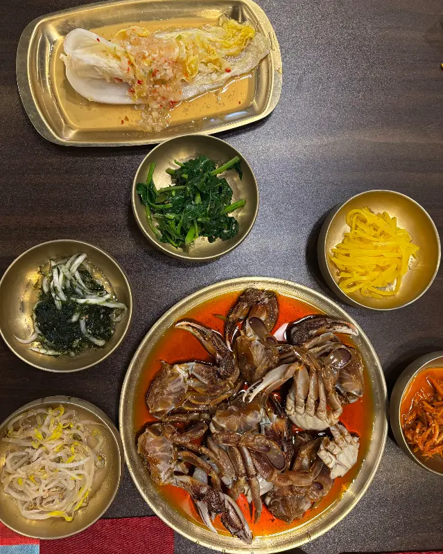 모둠 게장의 클로즈업 샷